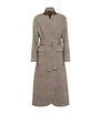 Brunello Cucinelli Brown Virgin Wool-Blend Mélange Coat