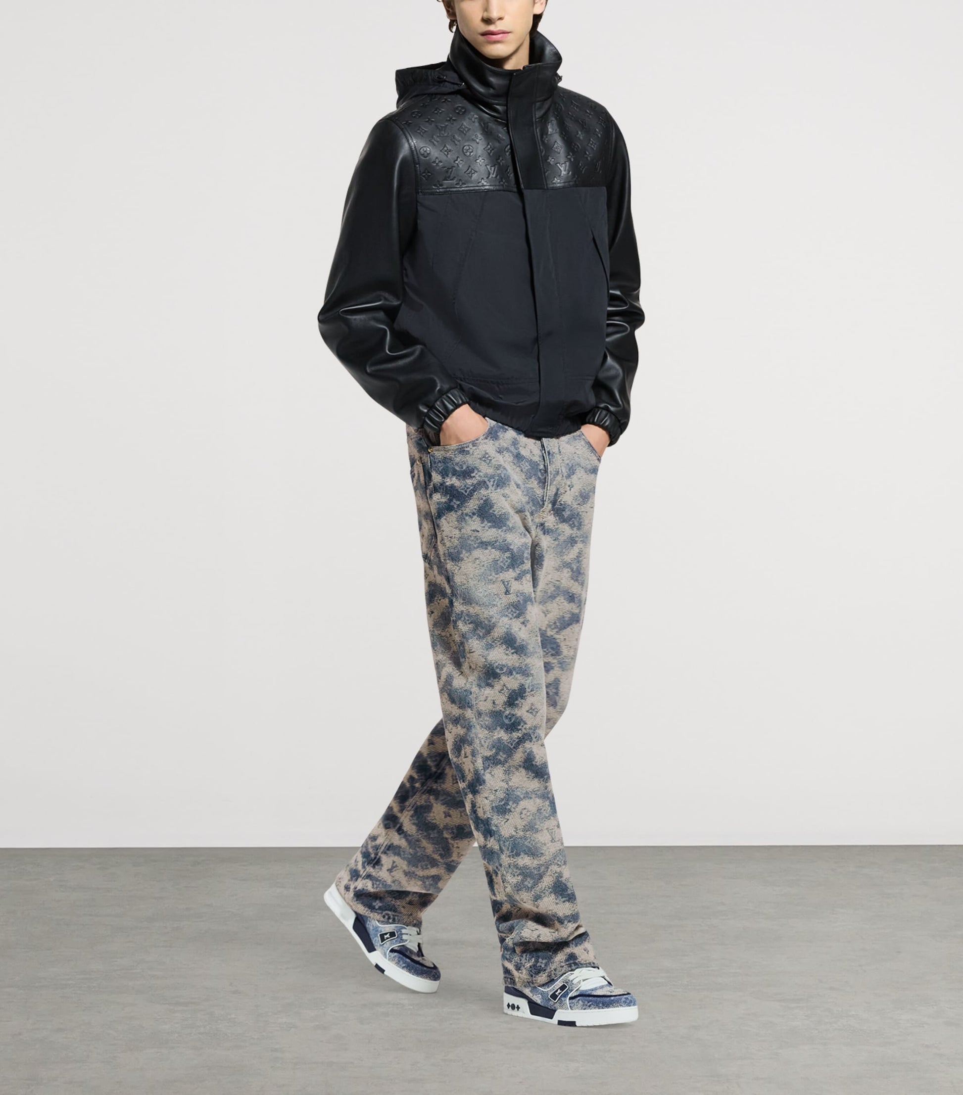 Denim LV Low-Top Sneakers BLUE