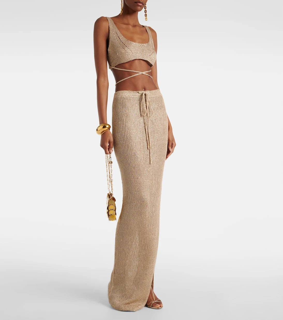 Bananhot - Alma crochet maxi skirt