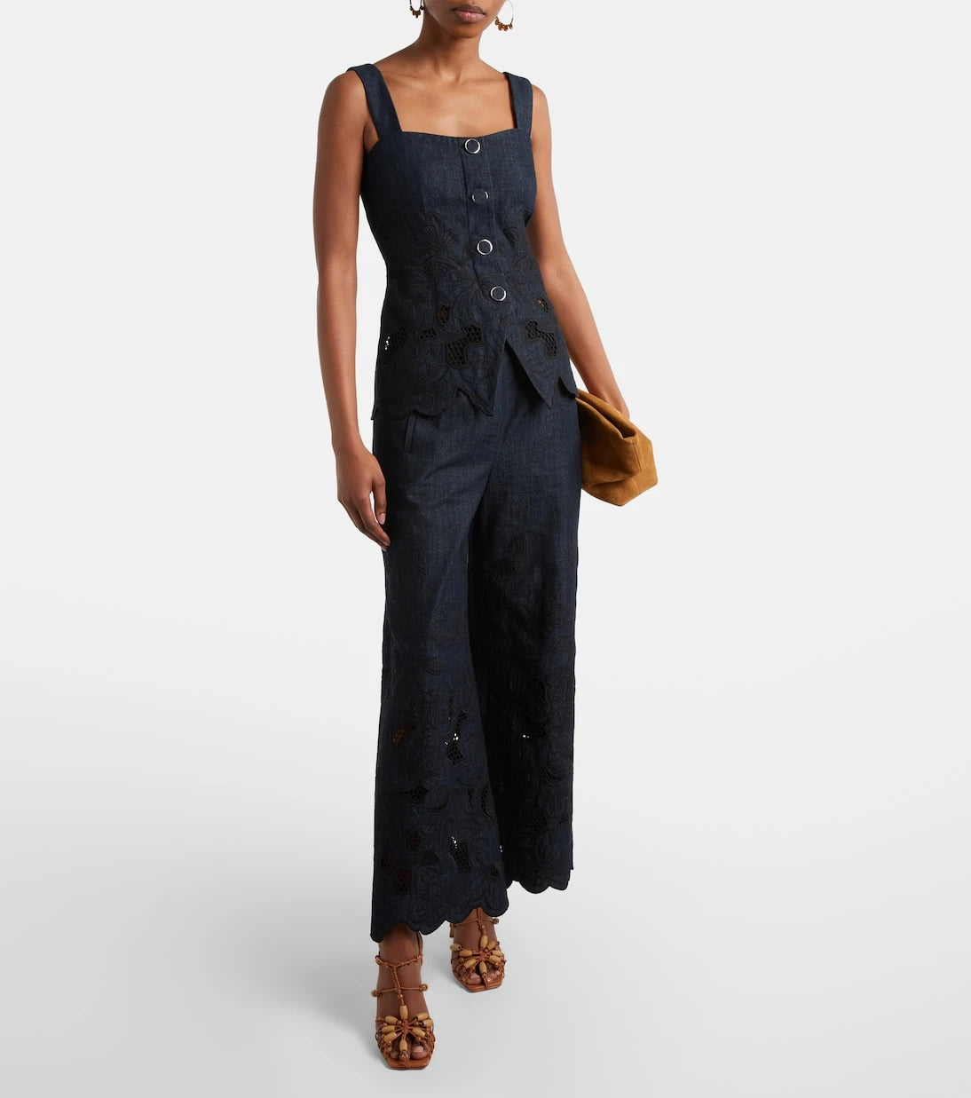 Veronica Beard - Mirielle cotton chambray top