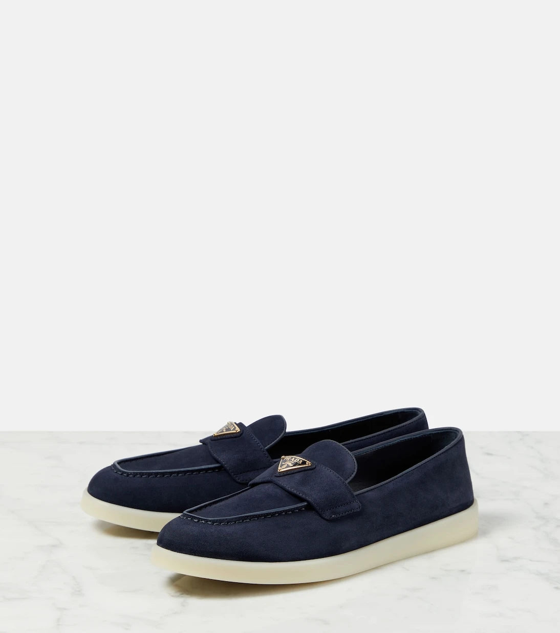 Prada - Saint Tropez suede loafers