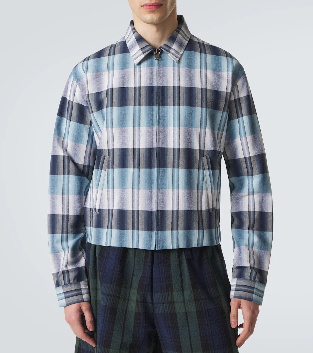 JW Anderson - Checked cotton blouson jacket
