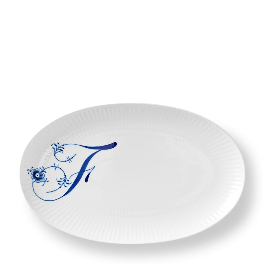 Royal Copenhagen Alphabet Coll Oval Plate (23.5cm)