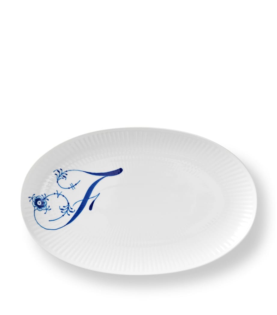 Royal Copenhagen Alphabet Coll Oval Plate (23.5cm)