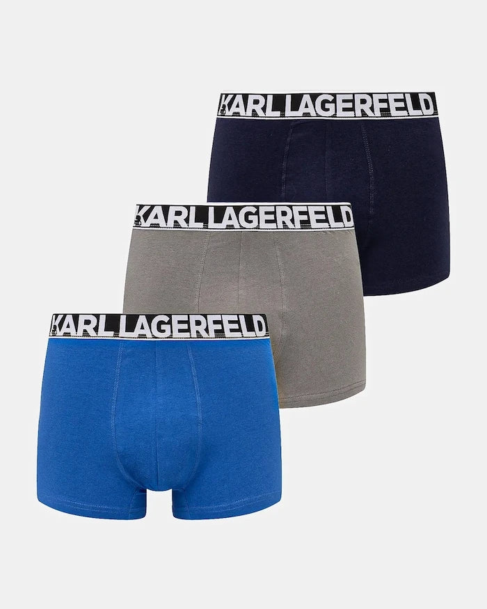 Karl Lagerfeld erkek pamuk ve elastan boxer 3'lü