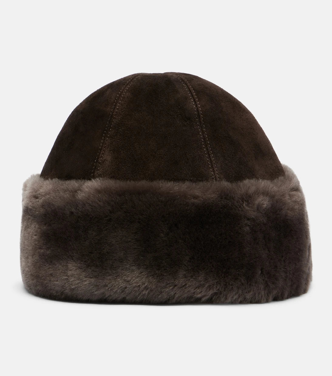 Nour Hammour - Toki suede and shearling hat