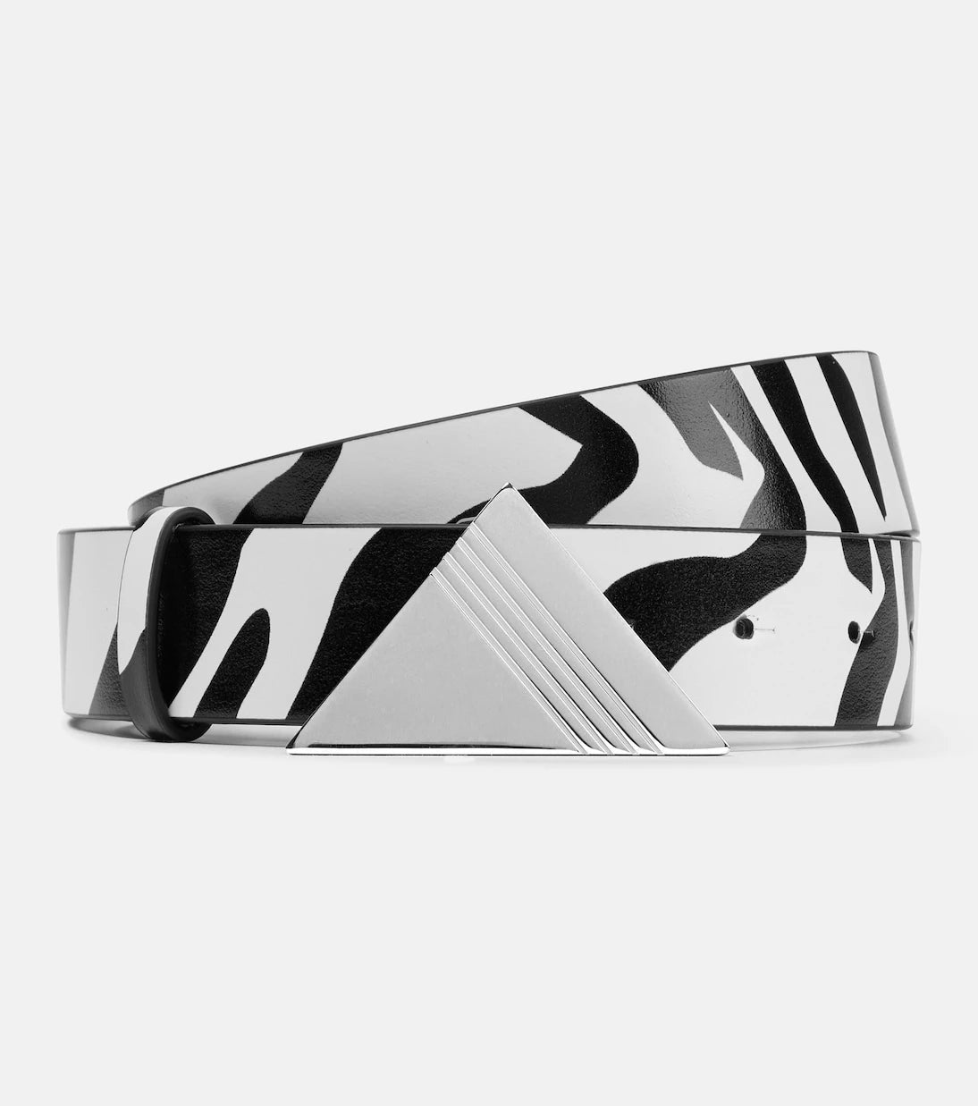 The Attico - Animal-printed leather belt