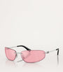Silver Metal MUA50S Frameless Sunglasses