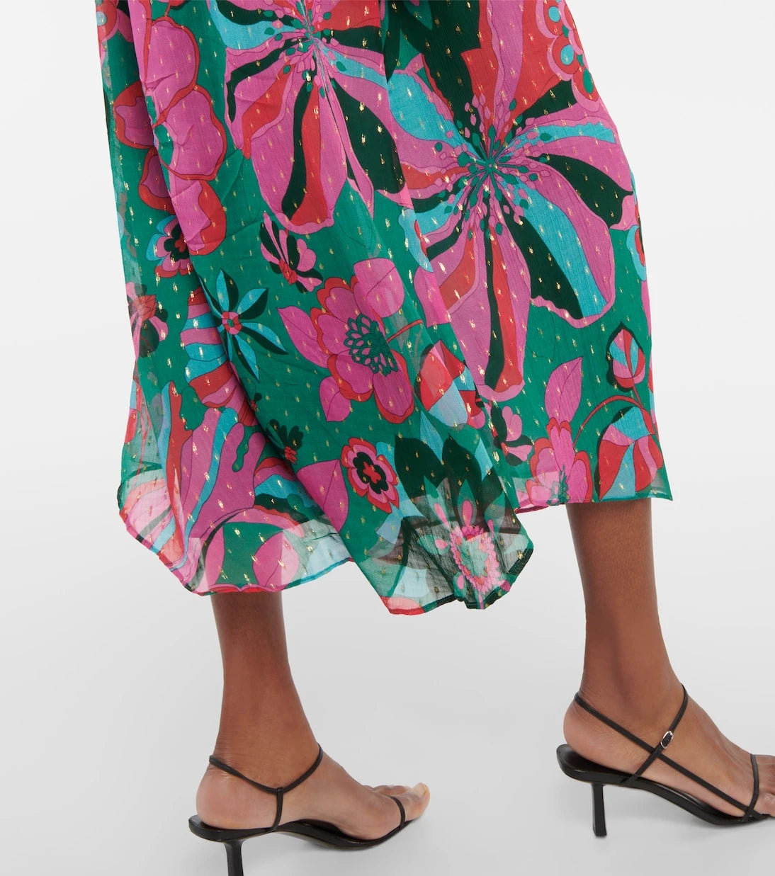 Rixo - Ferne floral georgette maxi dress