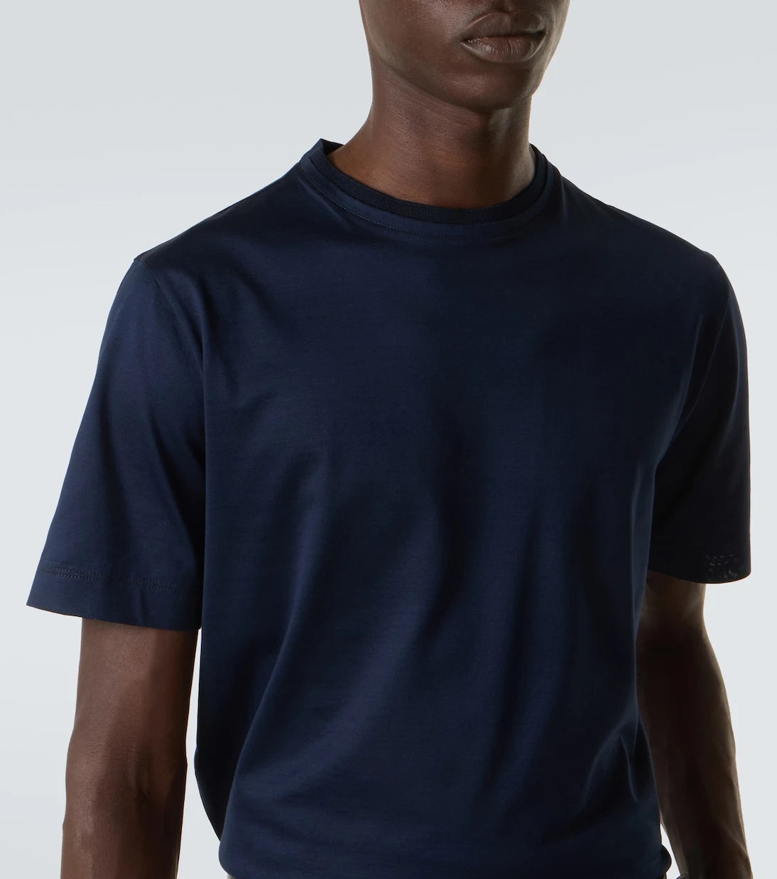 Canali - تي شيرت قطني Lisle