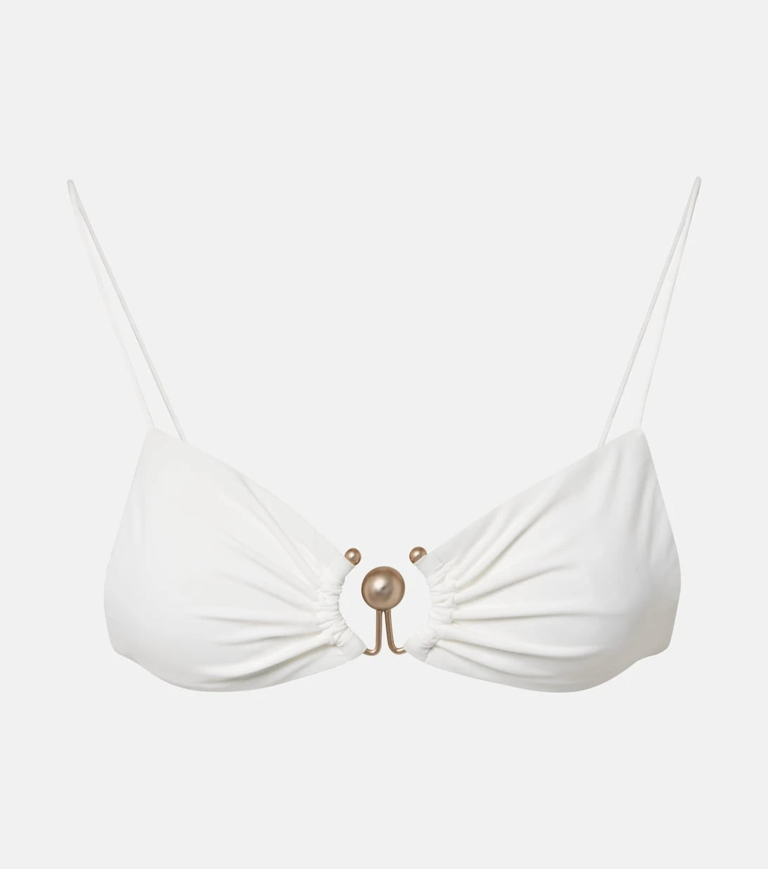Christopher Esber - Ring-detail ruched bikini top