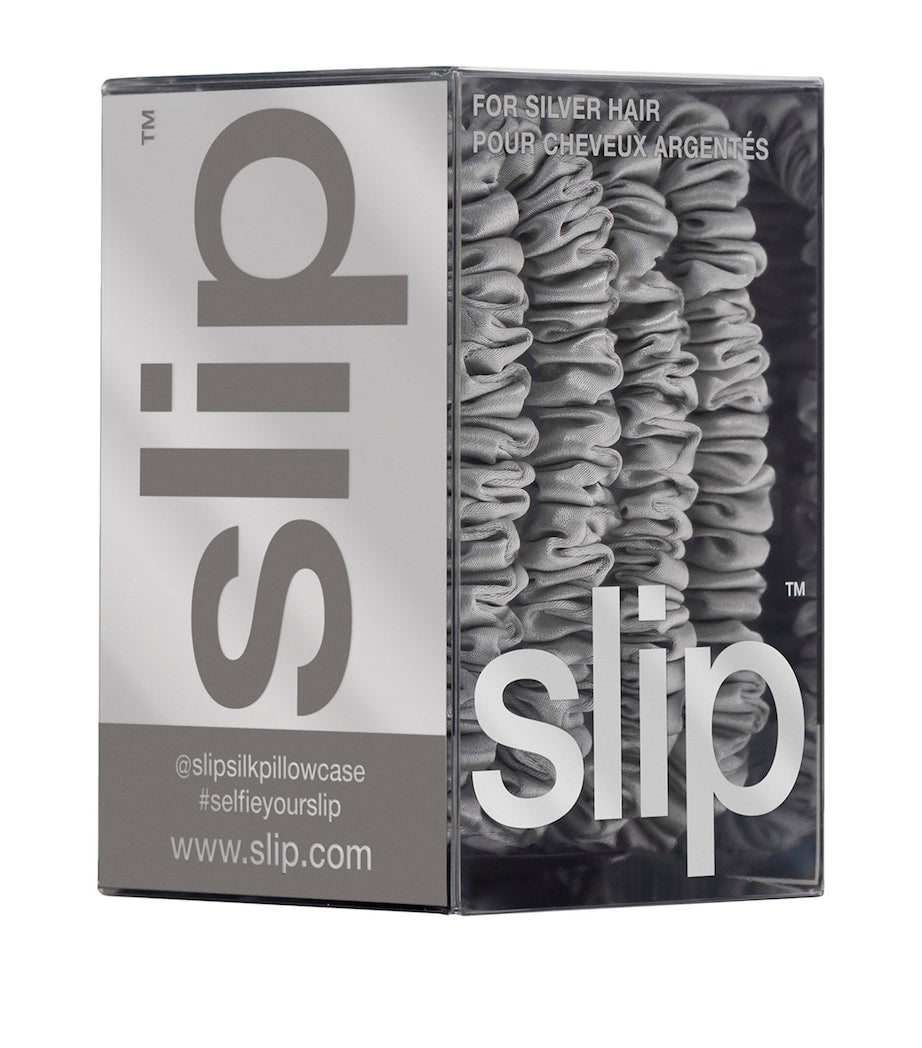 Pure Silk Skinny Scrunchies (Set of 4)