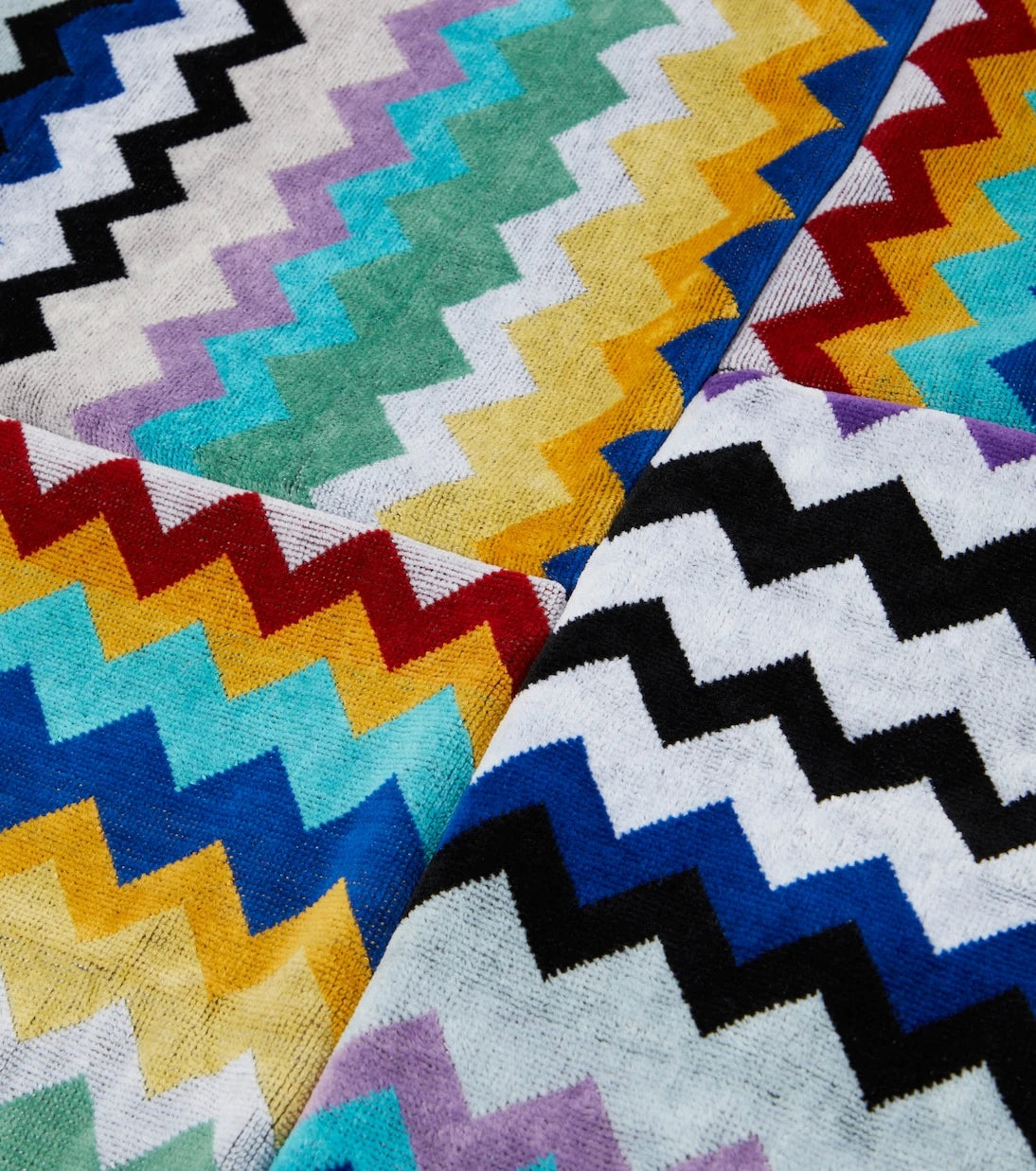 Missoni - طقم منشفتين زيغ زاج قطنية تيري
