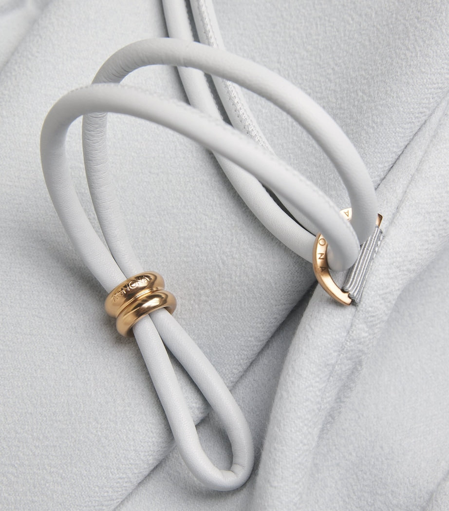 Agnona Blue Cashmere Wrap Coat