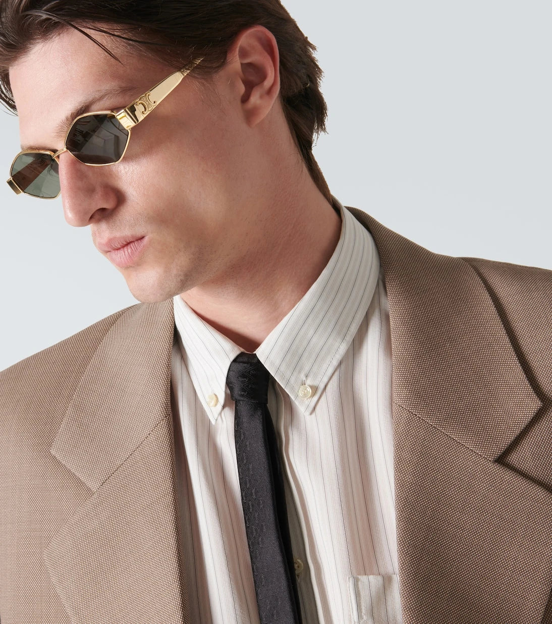Celine Eyewear - Triomphe oval sunglasses