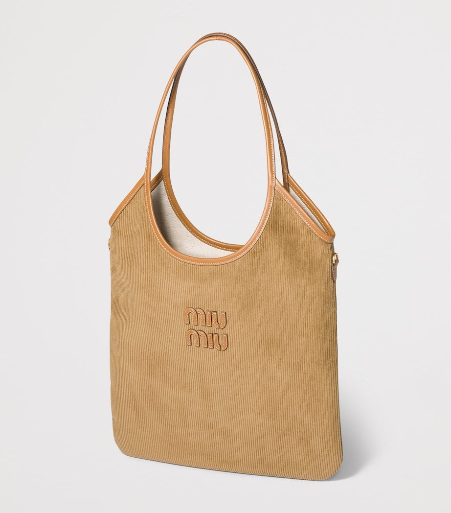 Miu Miu Corduroy Ivy Tote Bag