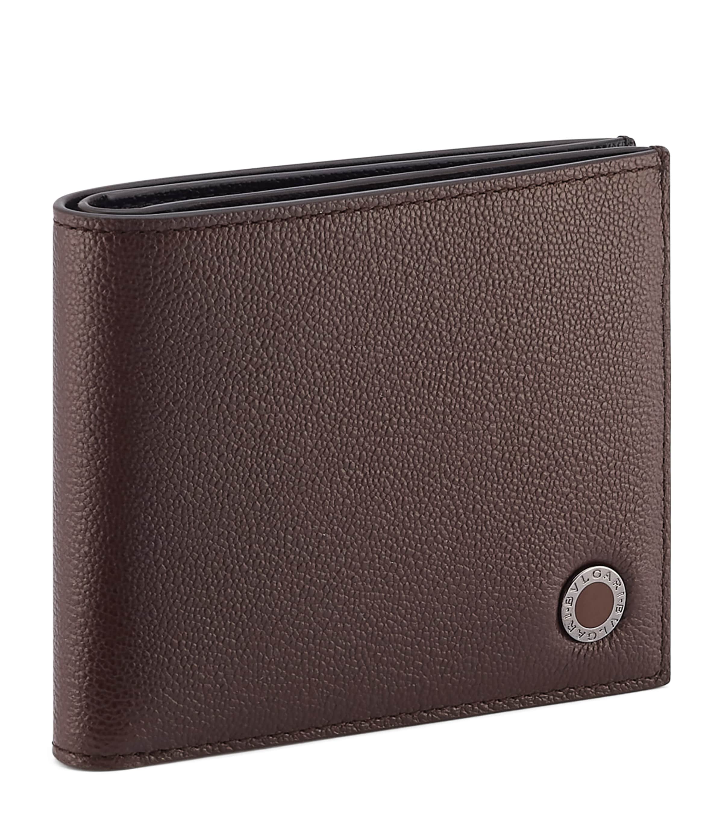 Brown Leather Bvlgari Bvlgari Man Hipster Wallet
