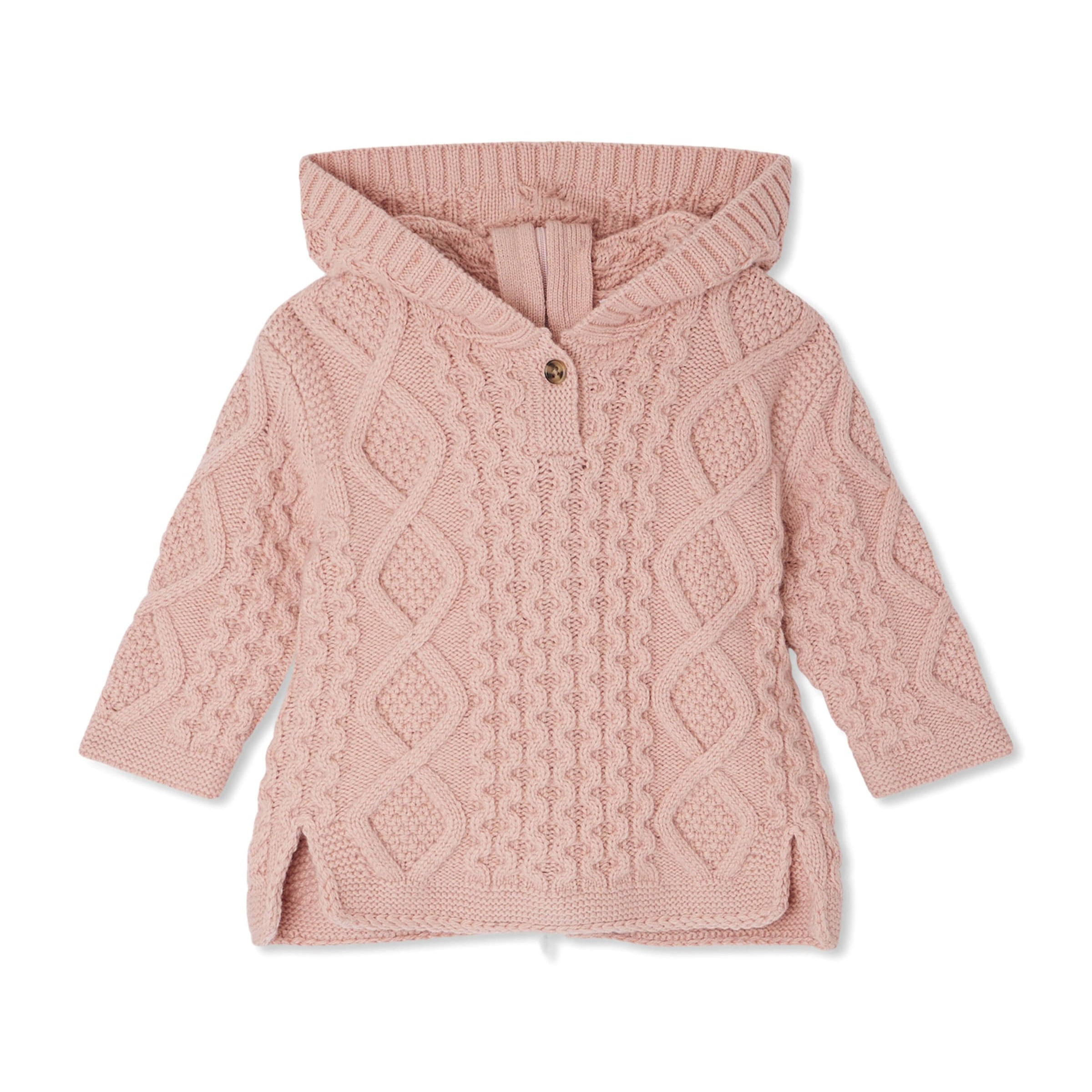 Wool-Blend Tainy Hooded Sweater (3-18 Months)