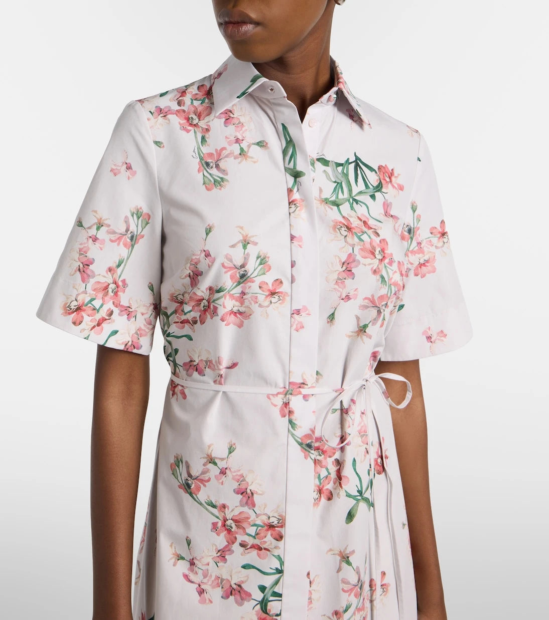 Erdem - Floral cotton shirt dress