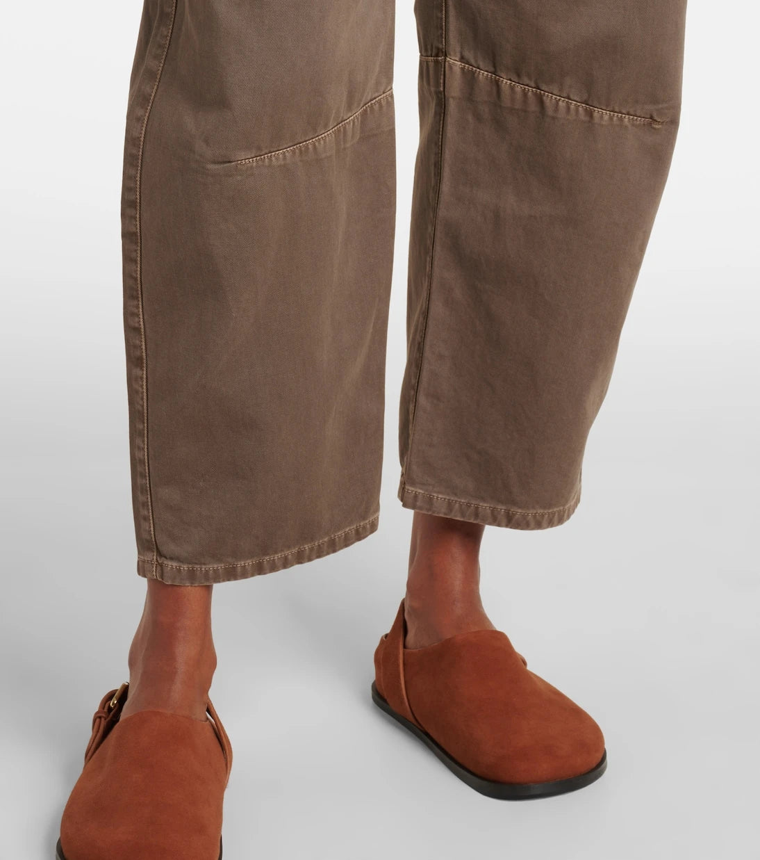 Velvet - Alexis cotton twill barrel-leg pants
