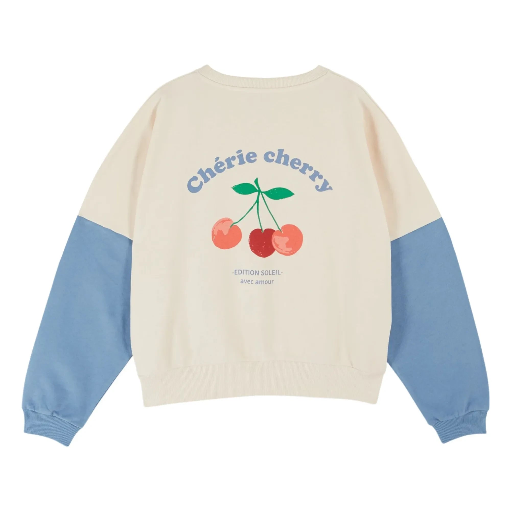 Emile et Ida - Organic cotton printed sweatshirt | Cream