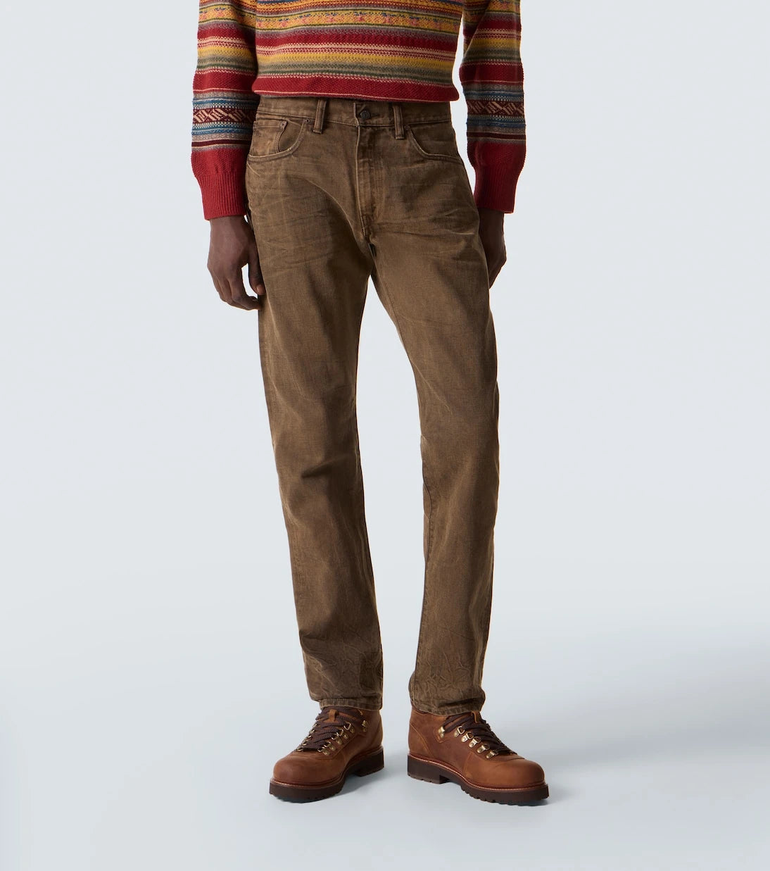 RRL - Patched slim jeans