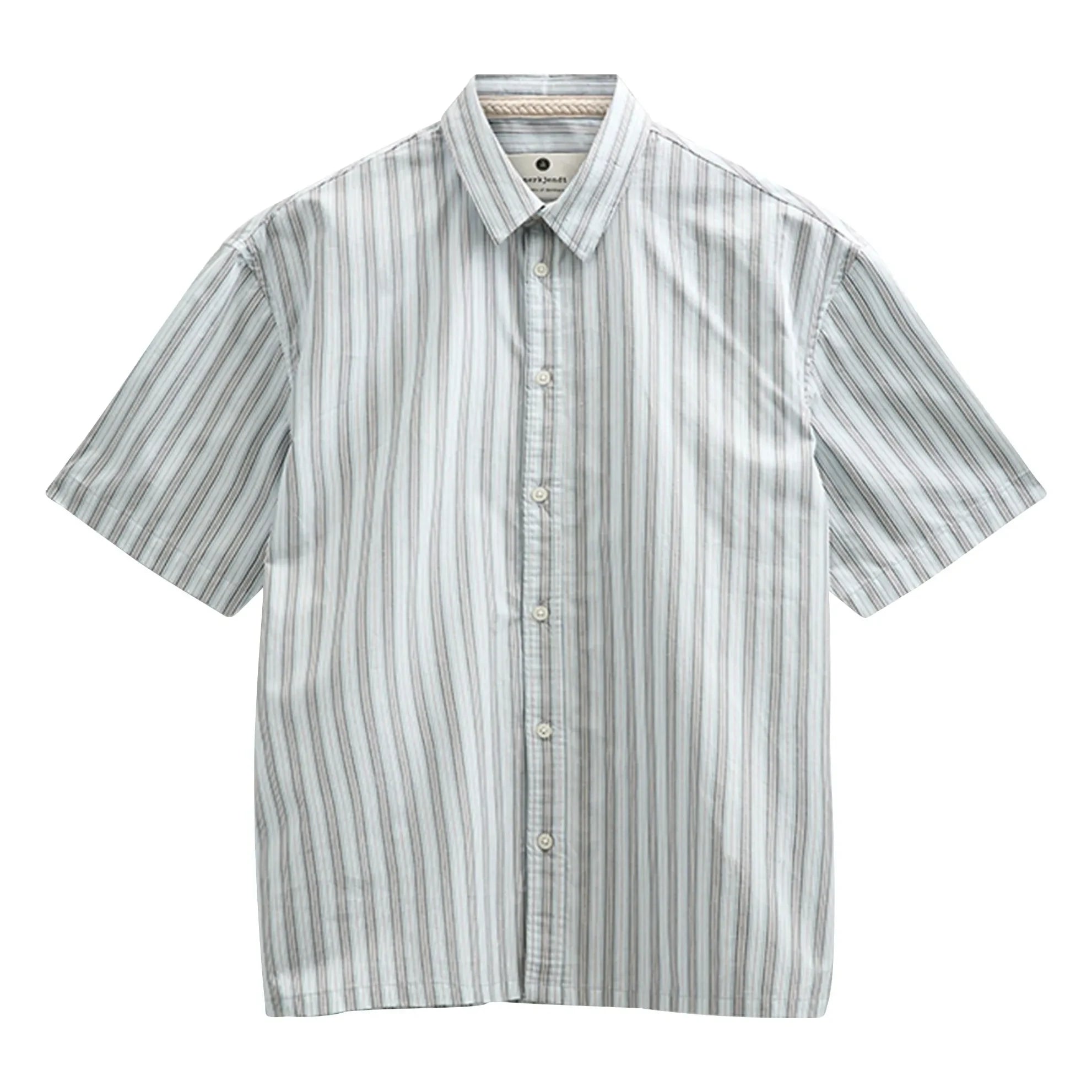 Anerkjendt - Akotto Poplin striped shirt | Light Blue