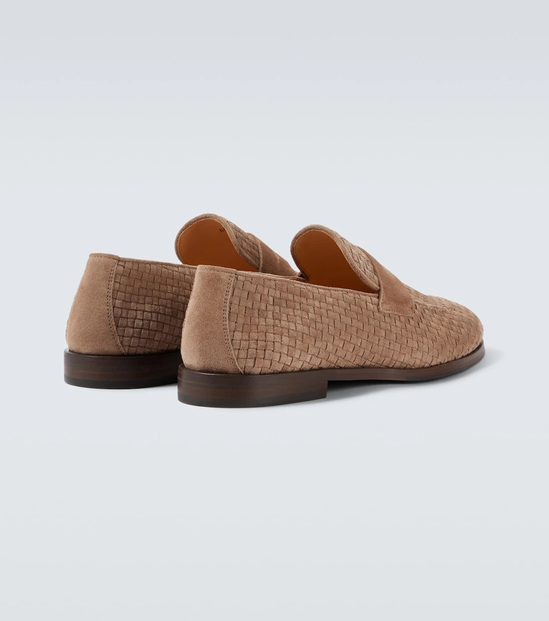 Brunello Cucinelli - Woven suede penny loafers