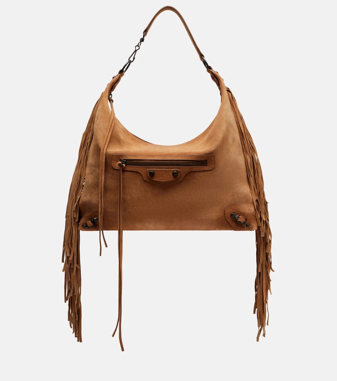 Balenciaga - Le City Medium suede shoulder bag