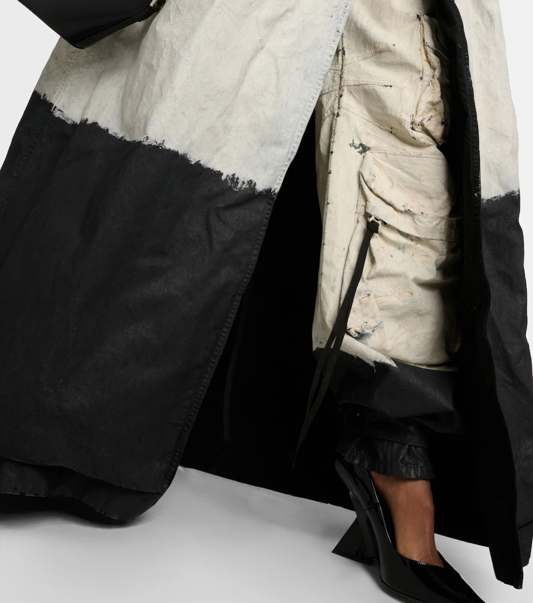 The Attico - Coated denim trench coat