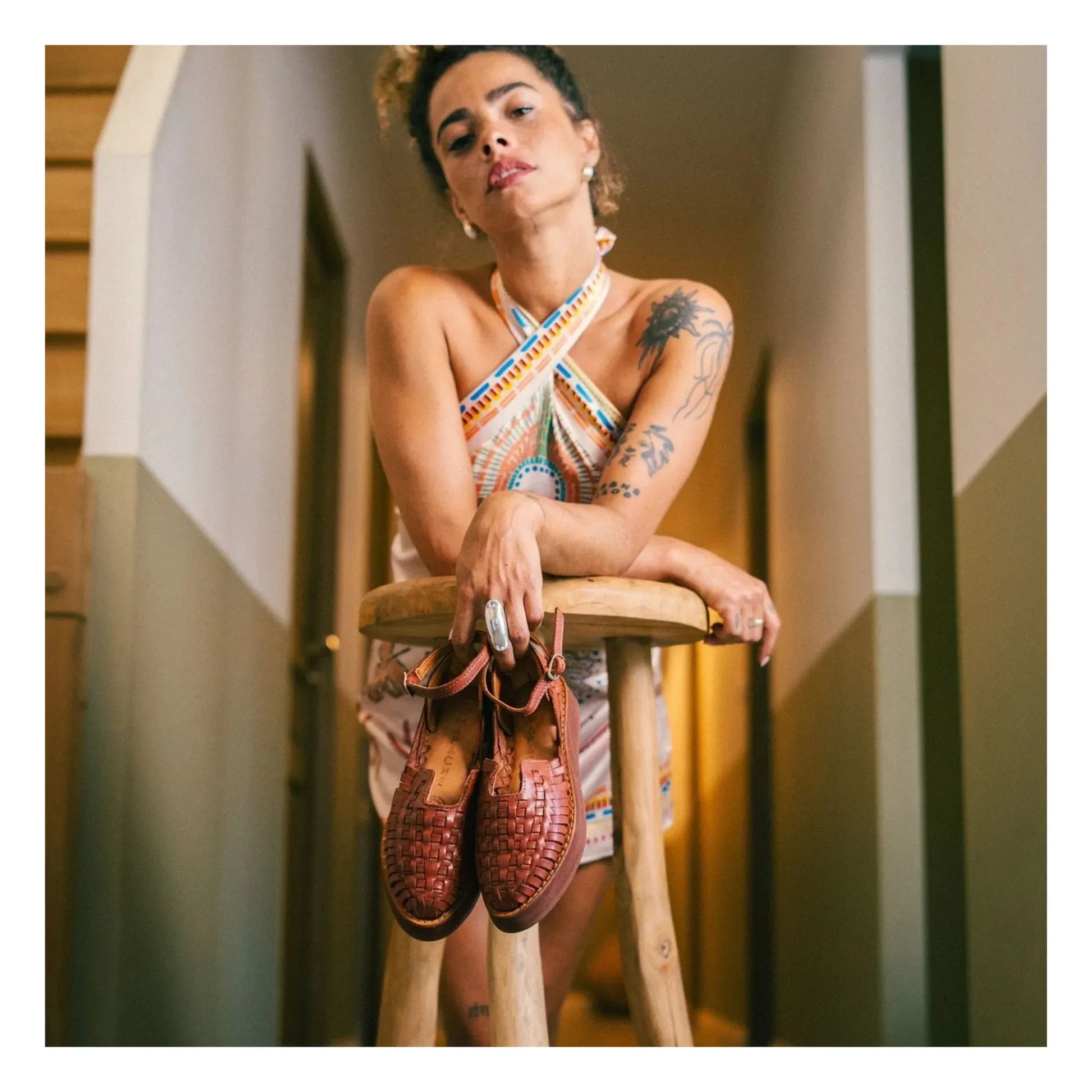 Mapache - Carmen sandals | Tabacco