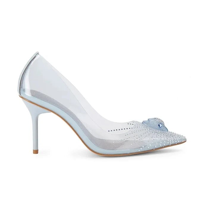 Kurt Geiger London обувки с ток Eagle Vinyl Court Pale Blue