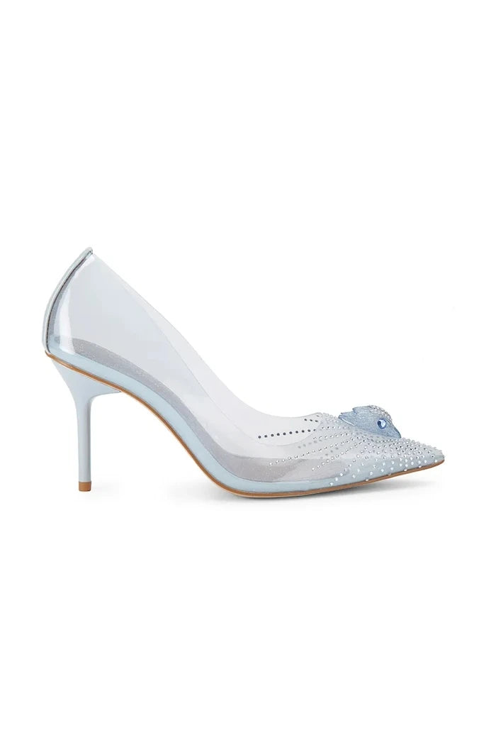 Kurt Geiger London обувки с ток Eagle Vinyl Court Pale Blue
