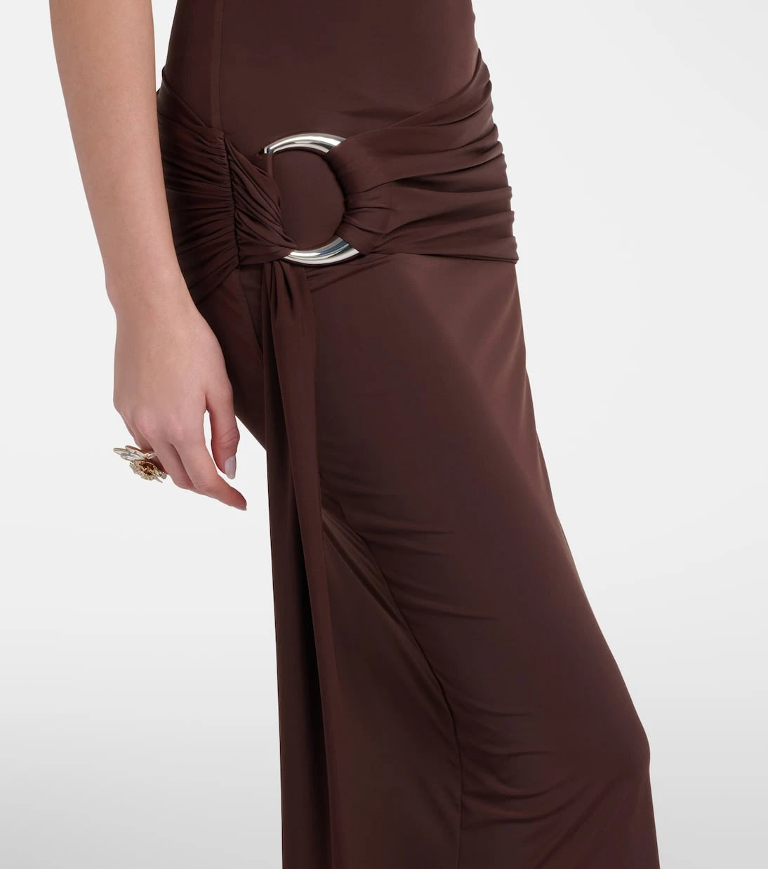 De La Vali - Aidana draped jersey maxi dress