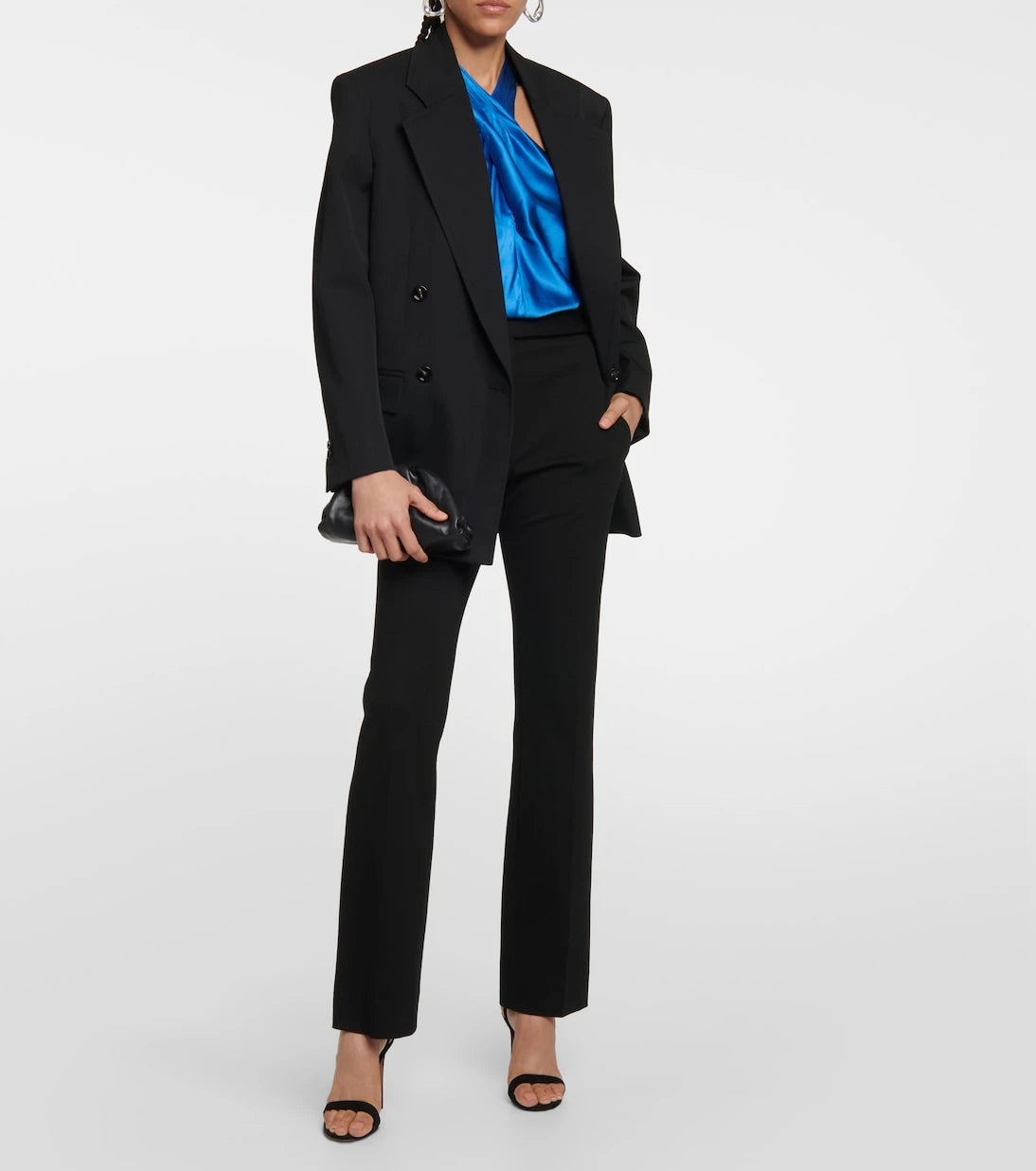 Veronica Beard - Stewart satin halter-neck top
