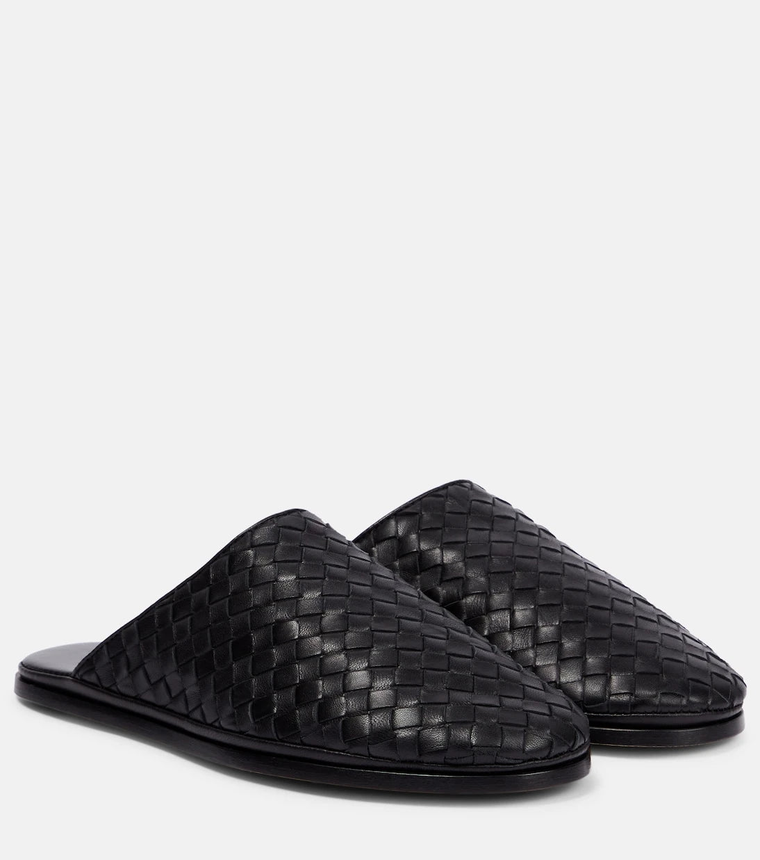 Bottega Veneta - Intrecciato leather slippers