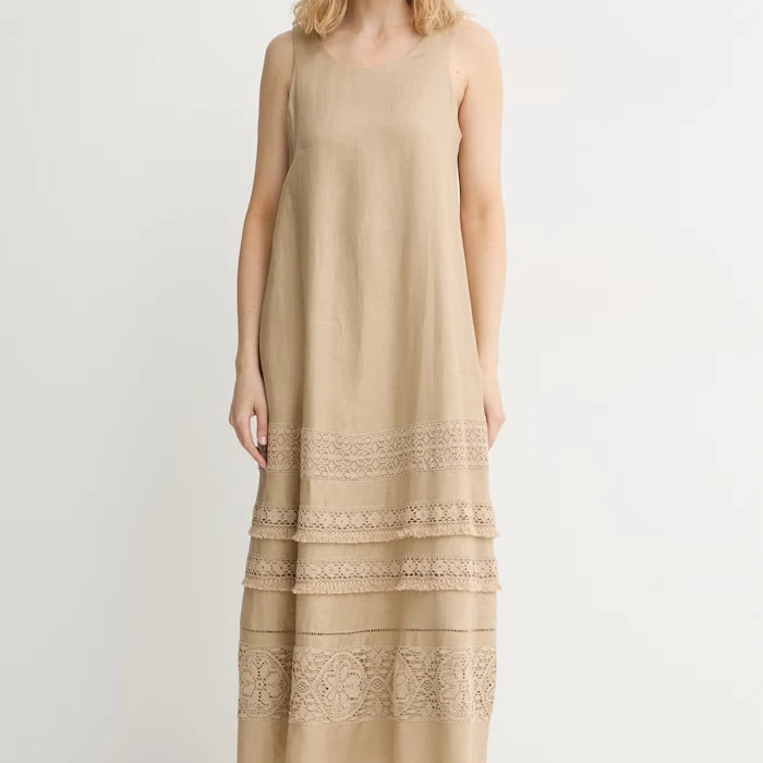 Weekend Max Mara лен yazlık elbise