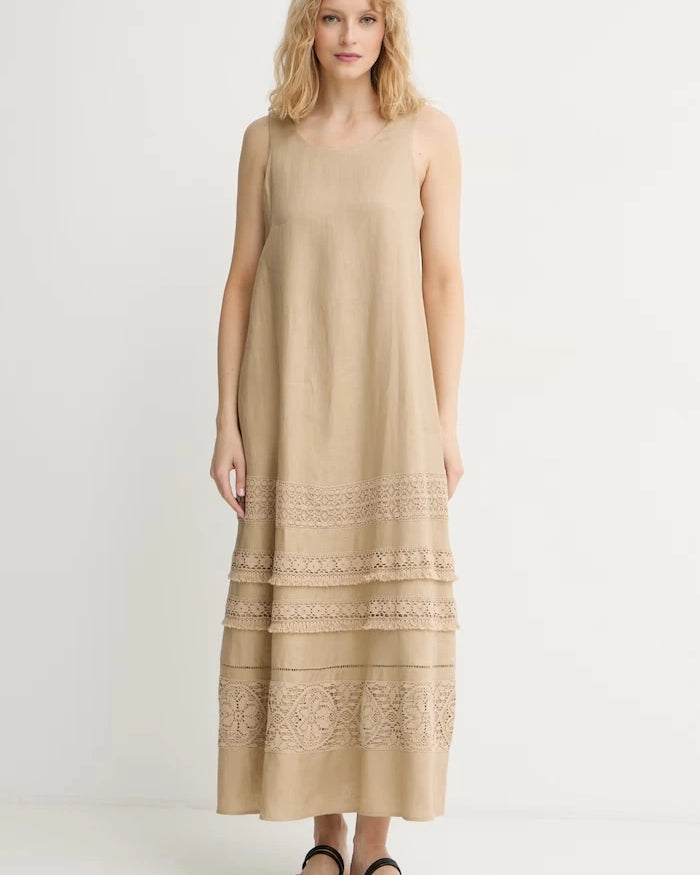 Weekend Max Mara лен yazlık elbise