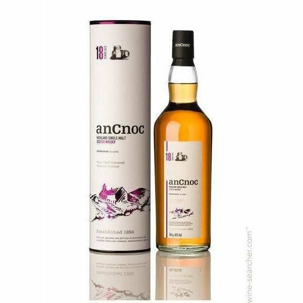 18 Years Old Ancnoc Highland Single Malt Scotch Whiskey (750ml)
