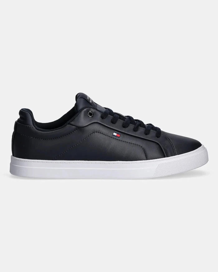 Кожени маратонки Tommy Hilfiger ICON COURT LTH FLAG ESS