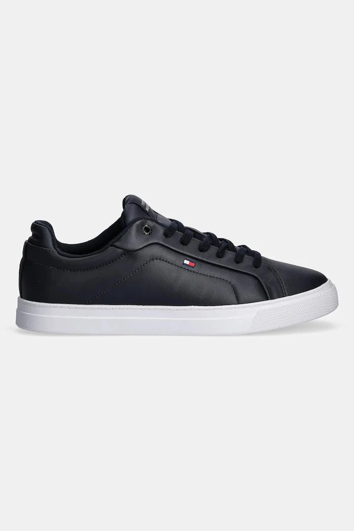 Кожени маратонки Tommy Hilfiger ICON COURT LTH FLAG ESS