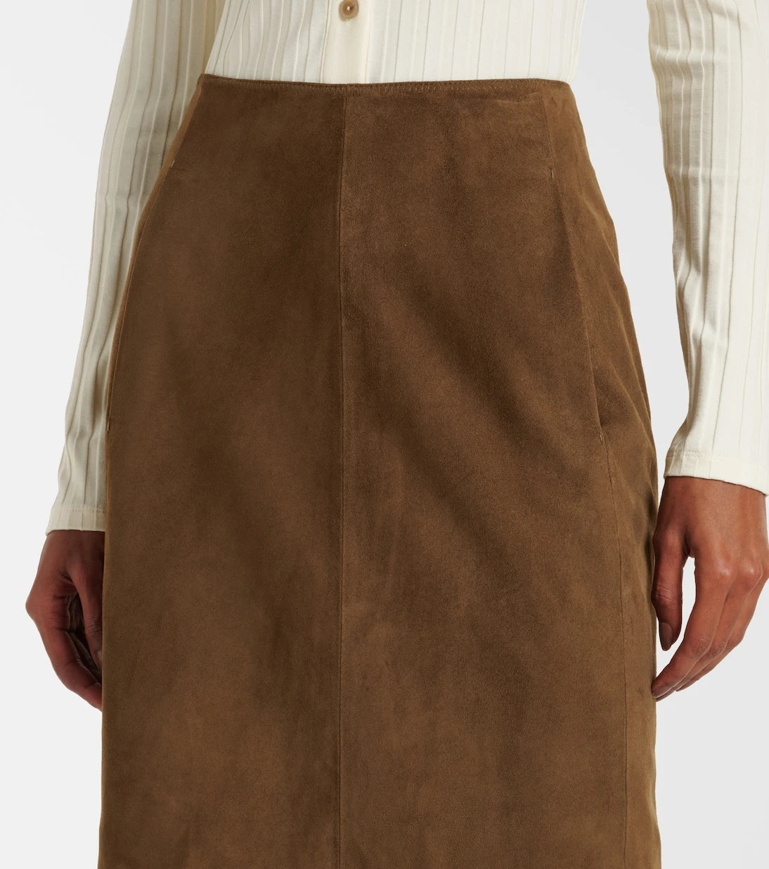 Vince - Suede pencil skirt