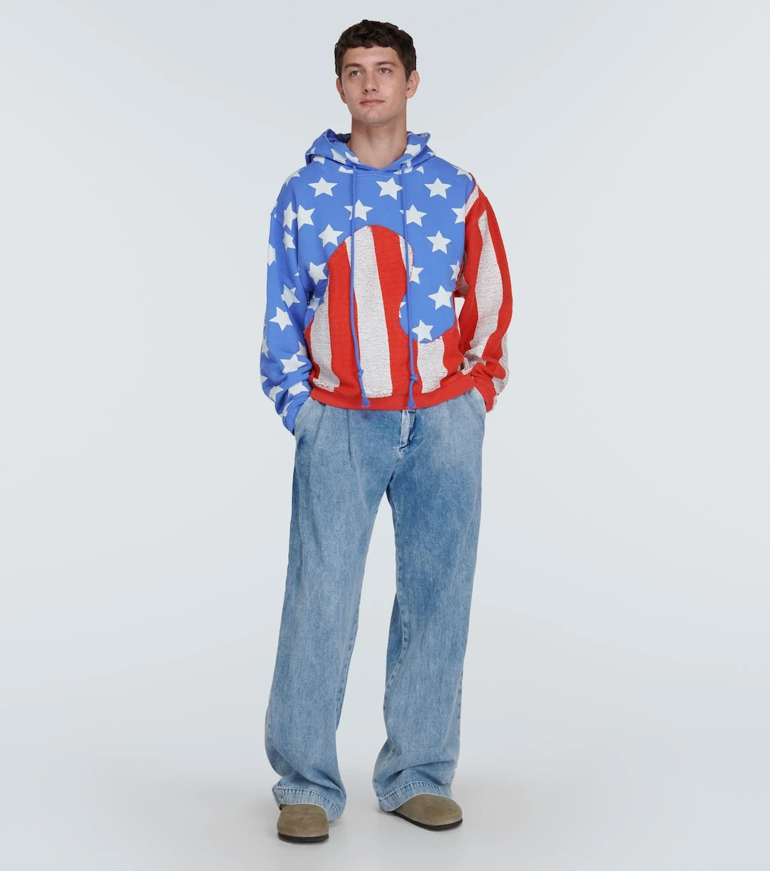 ERL - Stars and Stripes cotton hoodie