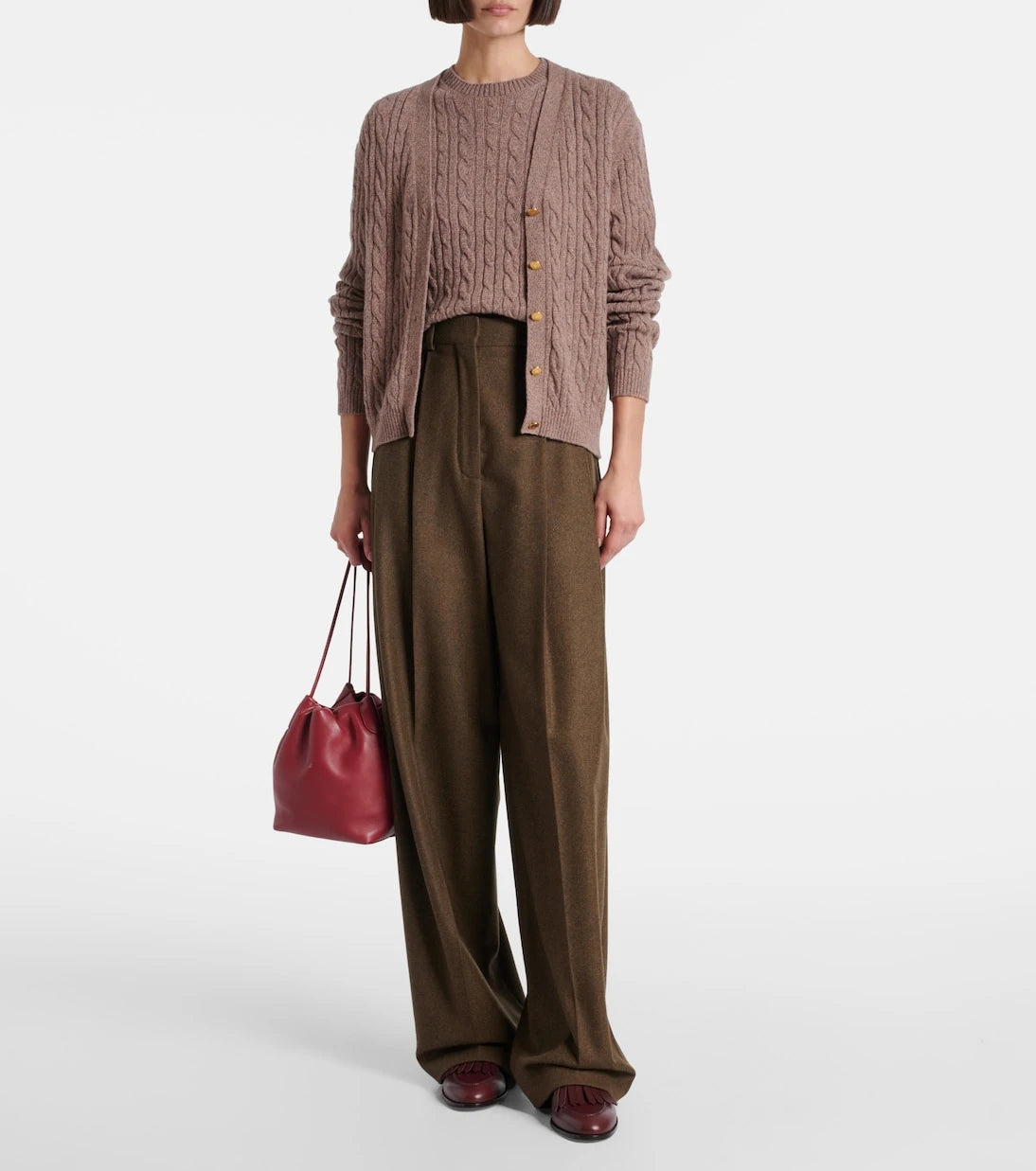 Loro Piana - Treccia cable-knit cashmere cardigan