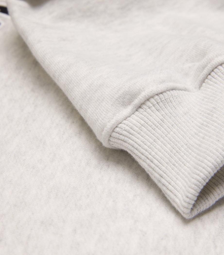 Adanola Grey Organic Cotton Logo Sweatshirt