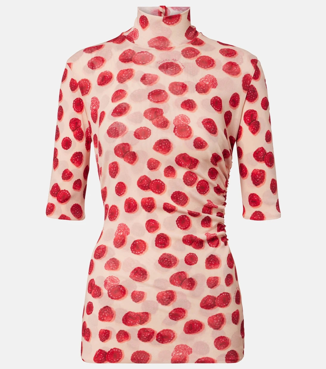 Stella McCartney - Printed mesh T-shirt