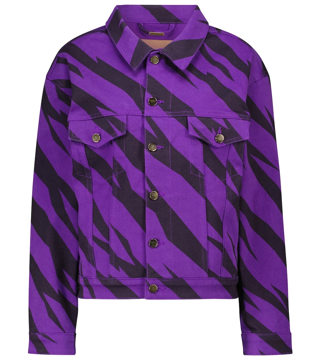 Alexandre Vauthier - Animal-print denim jacket