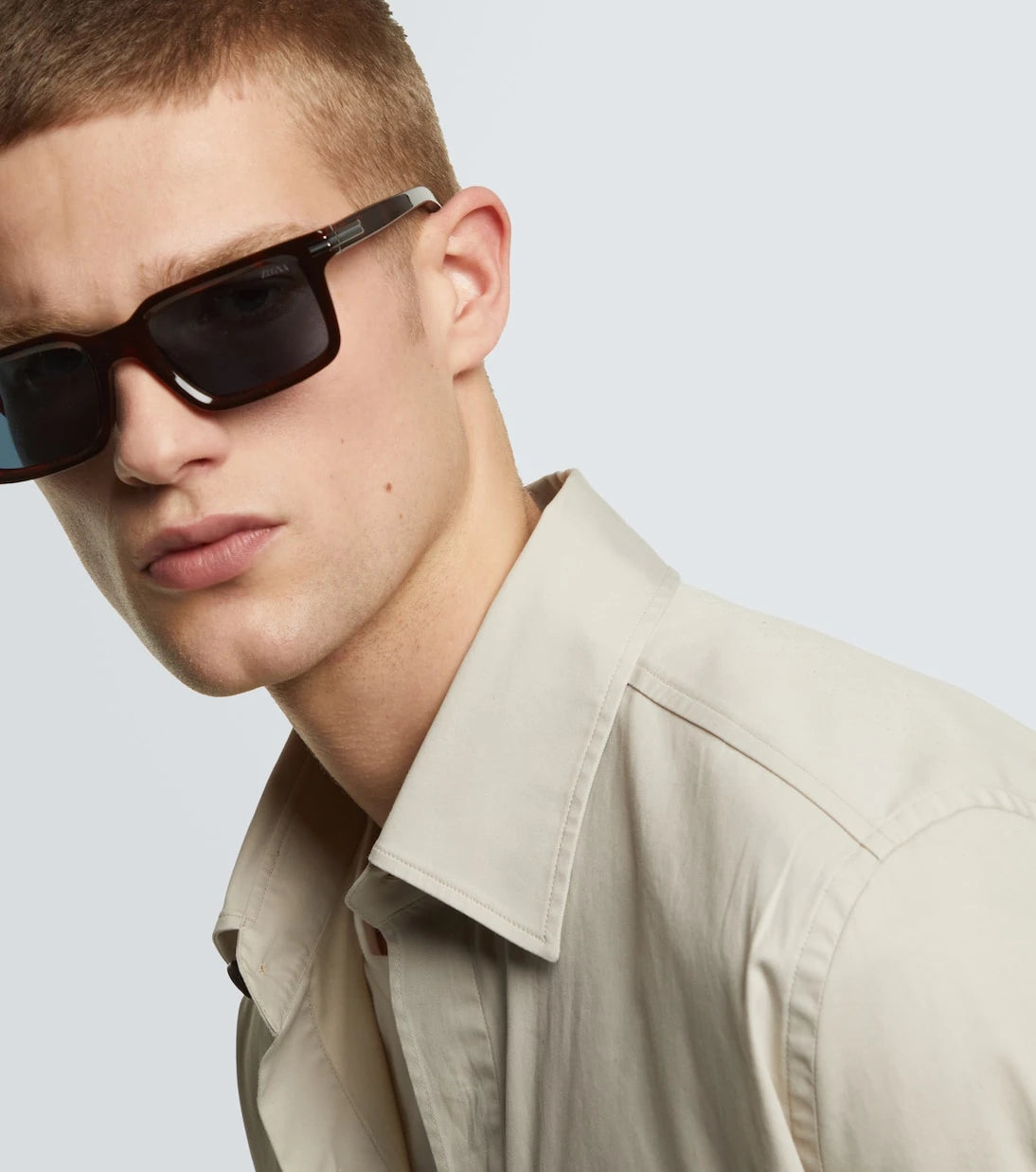 Zegna - نظارة شمسية مستطيلة