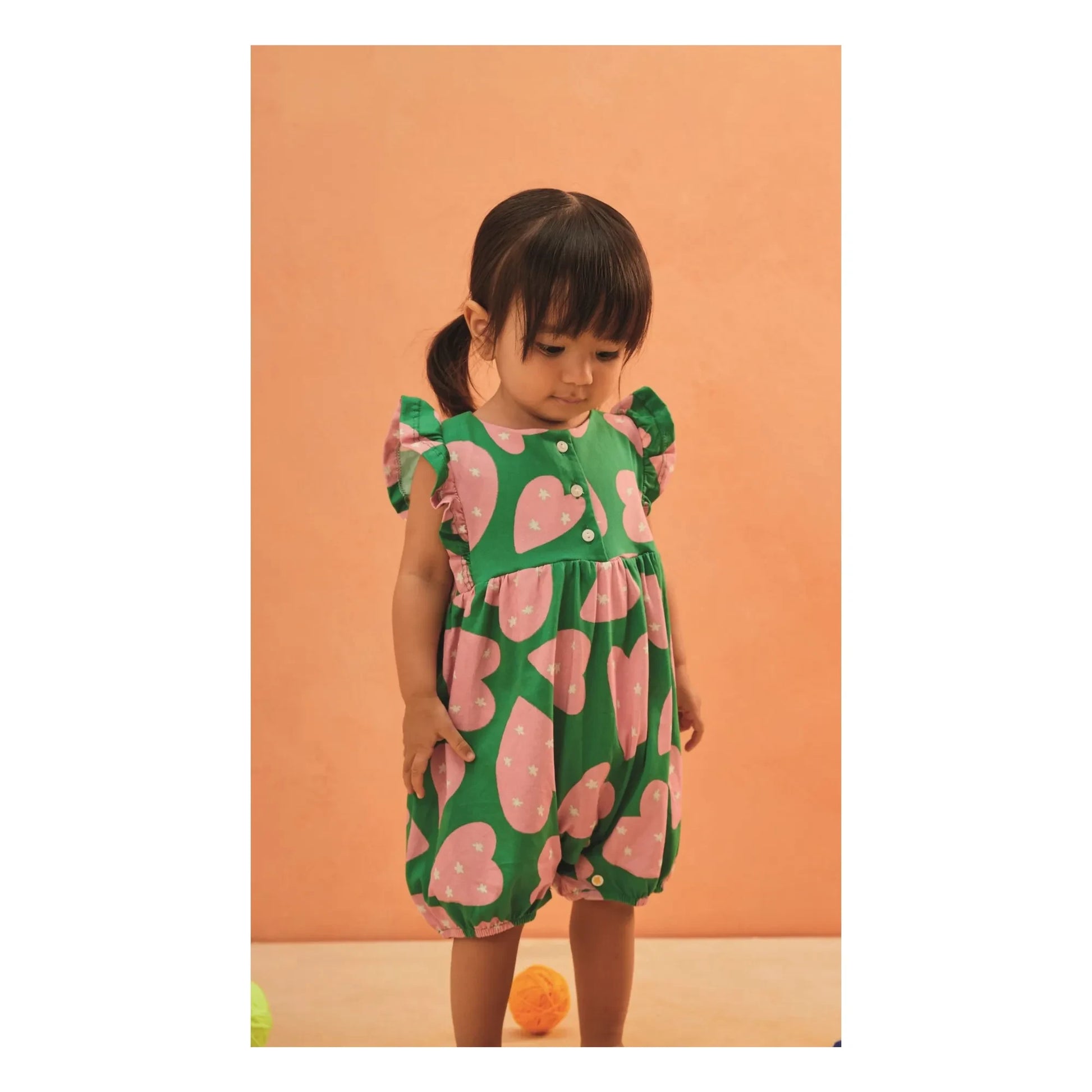 Fabula - Hearts romper | Green