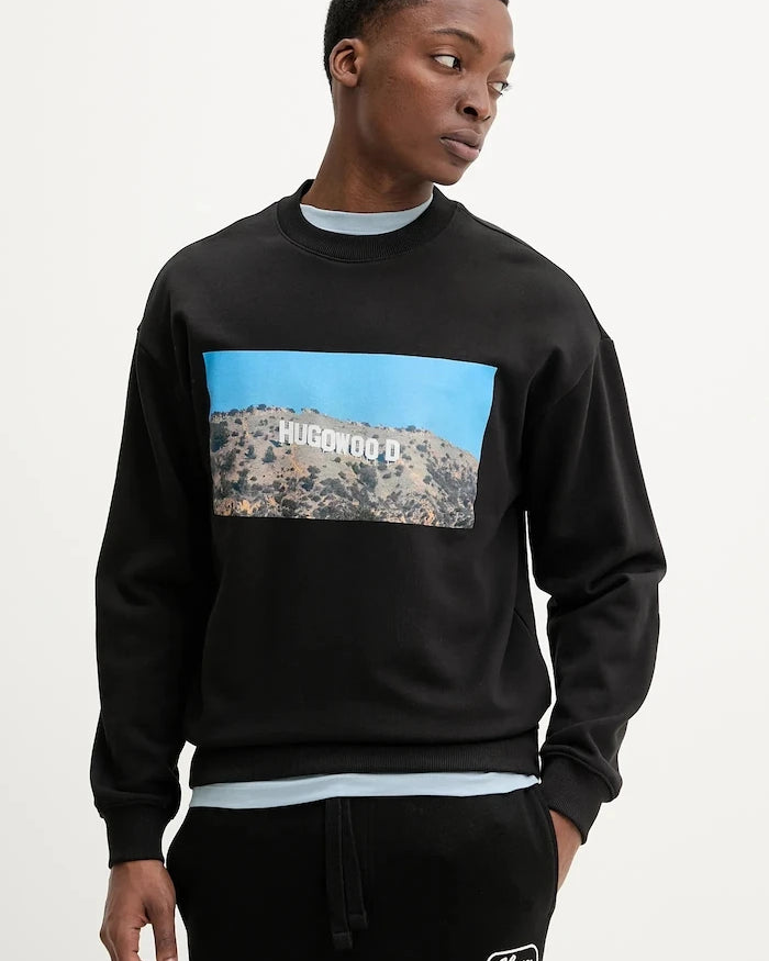 HUGO Pamuklu Sweatshirt